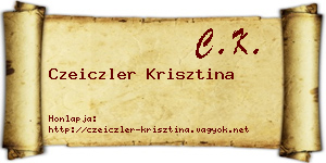 Czeiczler Krisztina névjegykártya